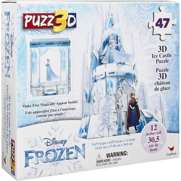 Disney Frozen 3D Ice Castle Puzzle 47-Piece Light-Up Model - Picture 1 of 7